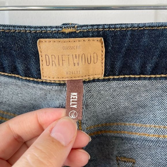 Driftwood Classic Fit Kelly Jeans Womens Blue Cotton Blend Denim Size 26 - Picture 3 of 8